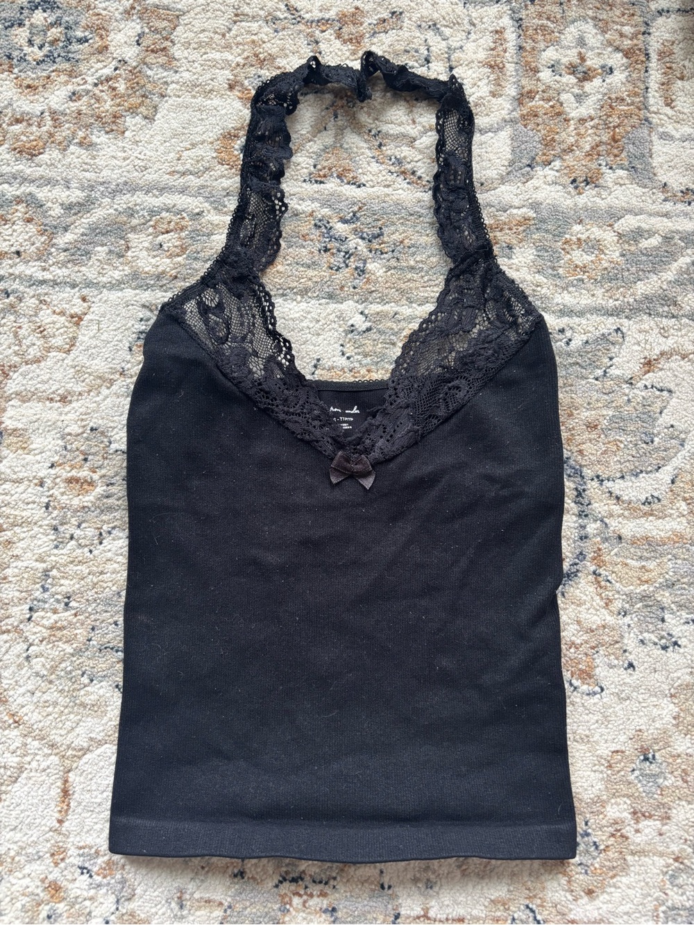 Urban Outfitters Black Lace Halter Camisole size xs